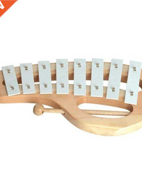 Hand Knock Xylophone Glockenspiel with Mallets 8 Tones Alumi