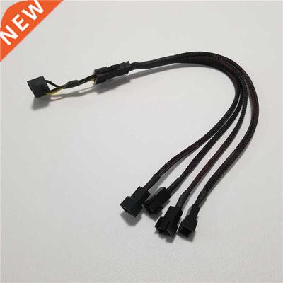 15Pin SATA Cable Male to 4-Port Cooler Cooling Fan 3Pin Sock