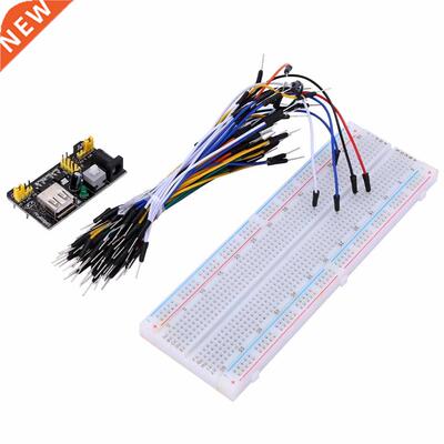 MB-102 Breadboard 830 Point Solderless + Power Module with 6