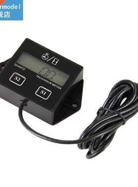 1pc Dgtal Engne Tach Hour Meter Tachometer Gauge Engne R