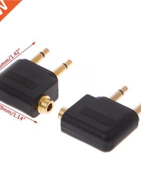 2Pcs/1 Set Gold Plated 3.5mm 2 Male To 1 Female Headphone J
