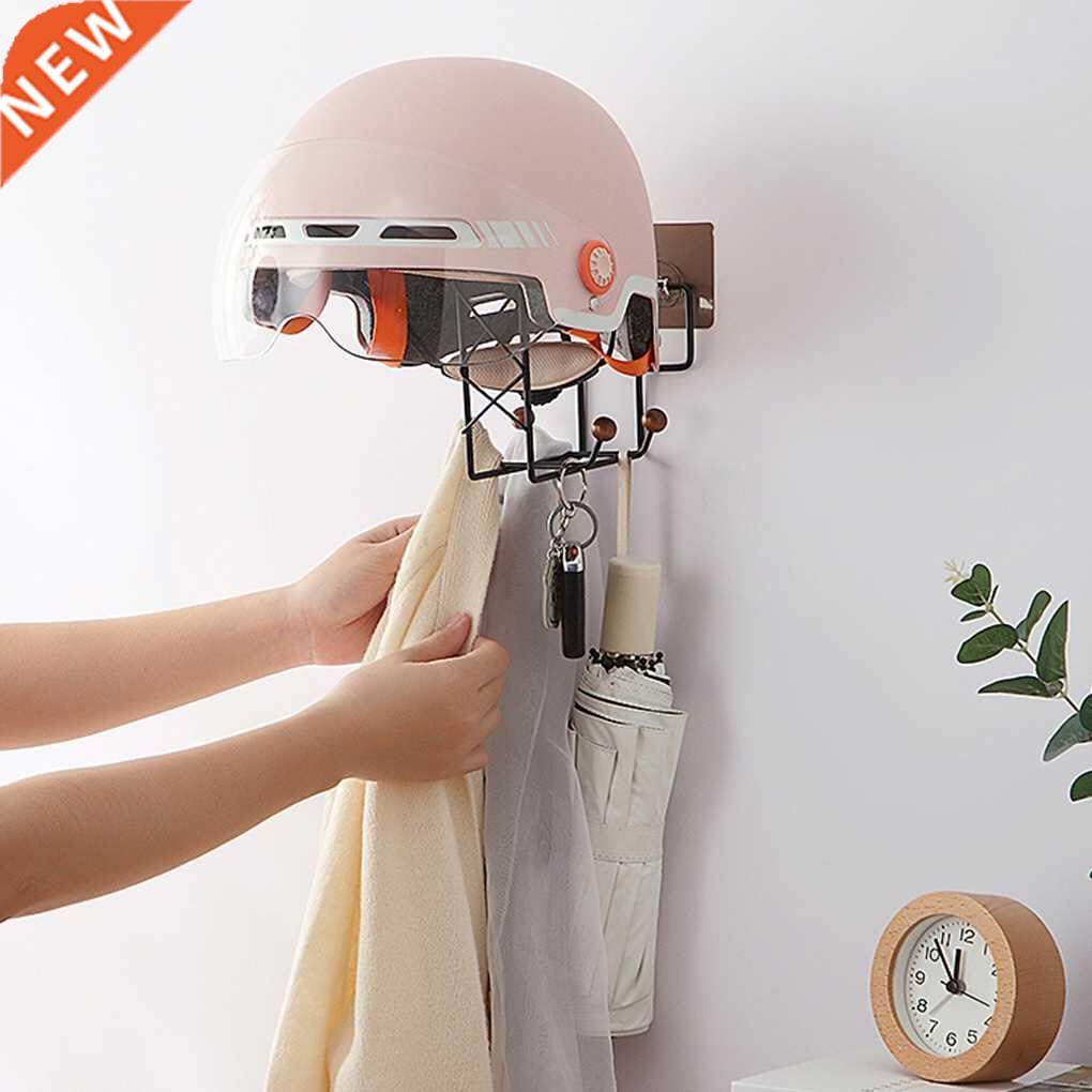 RecabLeght Motorcycle Helmet Rack Punch-Free Bathroom Shelf