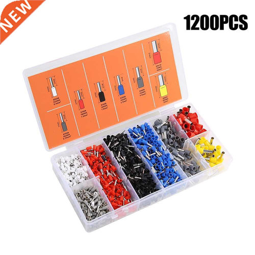 1200pcs Tubular Terminal Wire Connector Crimp Insulated Tube