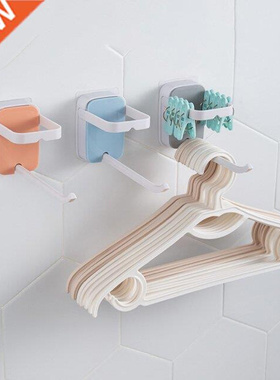 Hanger Wall Mounted Self Adhesive Storage Hook Foldable Plas