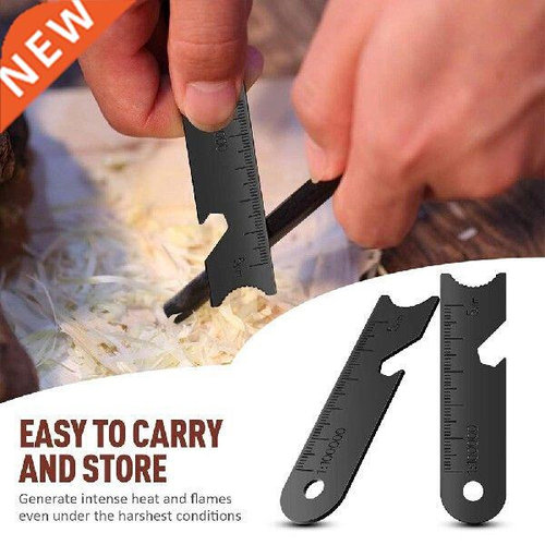 10 Pcs Outdoor Flint Scraper Striker Flint Fire Starter for