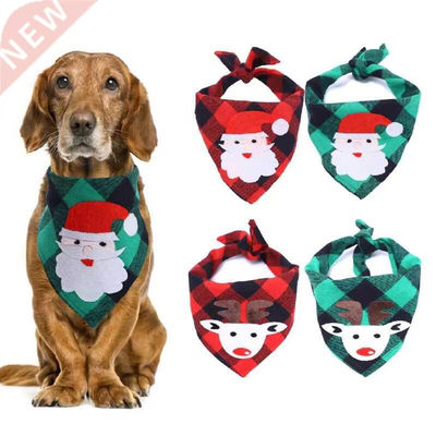 Christmas Pet Dog Triangle Bandanas Xmas Design Large Dog S