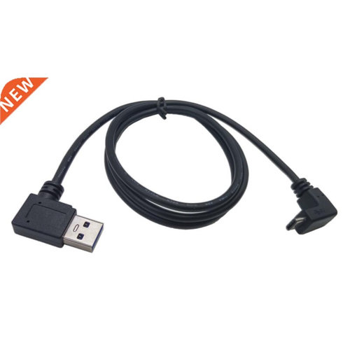 1M 90 degree USB 3.0 (Type-A) Male to USB3.1 (Type-C)Male Up