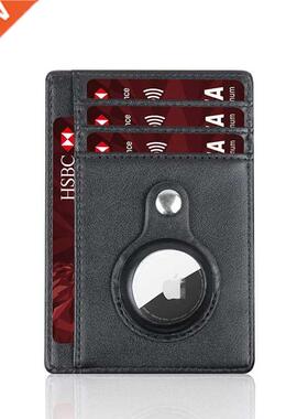 PU Leather Man Airtags Wallet Casekey For Airtags Anti-lost