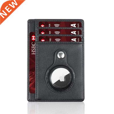 PU Leather Man Airtags Wallet Casekey For Airtags Anti-lost
