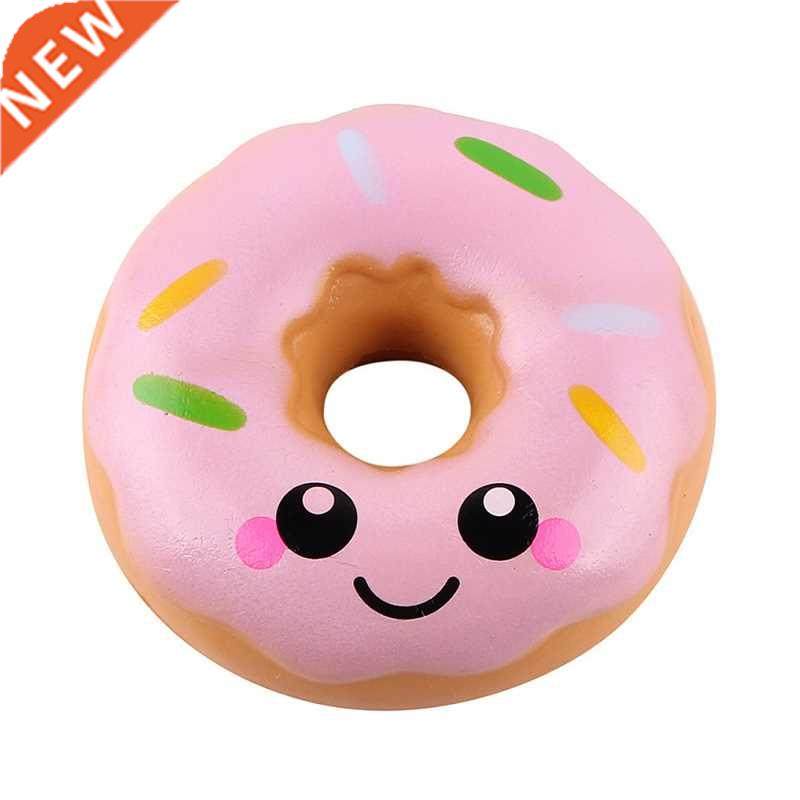 Simulation Donuts Phone Straps Cartoon Smile Face Squishy Sl