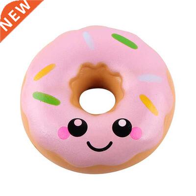Simulation Donuts Phone Straps Cartoon Smile Face Squishy Sl