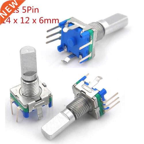 3pcs Shaft 6mm Hole 7mm 5Pin D Shaft 20 Detents Points 360 D