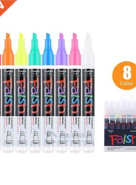 12 PCS Set Liquid Chalk Marker Pens Erasable Multi Colored H