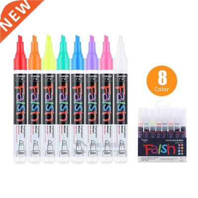 12 PCS Set Liquid Chalk Marker Pens Erasable Multi Colored H