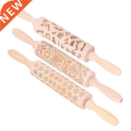 Dough Roller Rolling Pin Unique Pattern for  Biscuits