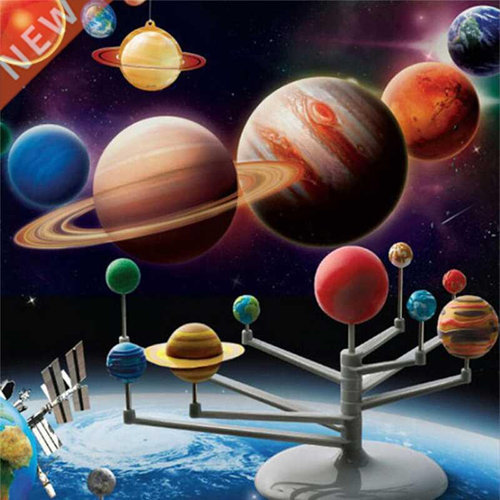 Solar System Model Nine Planets Kit Astronomy Painting Mode