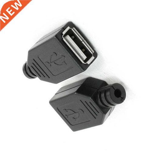 Black color design, USB 2.0 jack socket plug adapter 4 piece