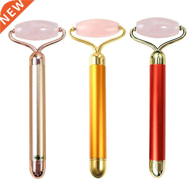 Rouleau de Massage du visage Jade naturel outil de levage du