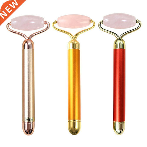 Rouleau de Massage du visage Jade naturel outil de levage du