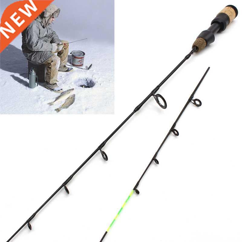 NEW 58cm Winter Ice Fishing Rods 2 tips Spinning Rod Carbon