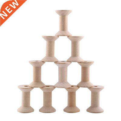 Pack Of 10 Pieces Of Wooden Empty Spools Empty Spools Of