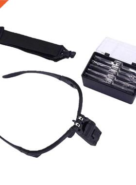 1.0/1.5/2.0/2.5/3.5X 5PC Glasses Loupe Optical Lens Headband