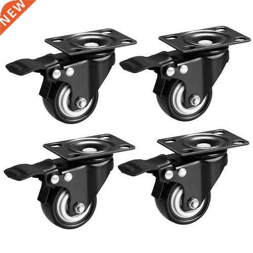 2 inch Heavy Duty Swivel Plate Caers PU Quite Mute No Nois
