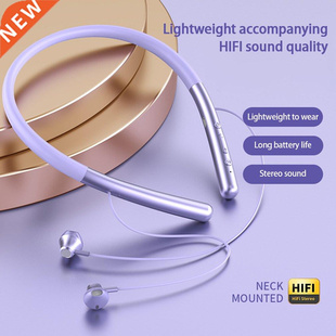 Bluetooth Headphones Neckband Hands-Free Noise-Canceling