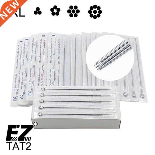 50 Pieces/Box Disposable Sterile Round Liner Tattoo Needles