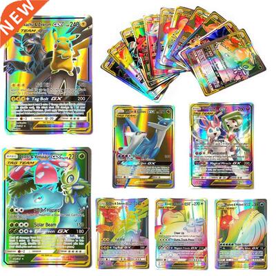 60PCS/Box Pokemon Cards GX EX MEGA Tag Team VMAX Booster TA