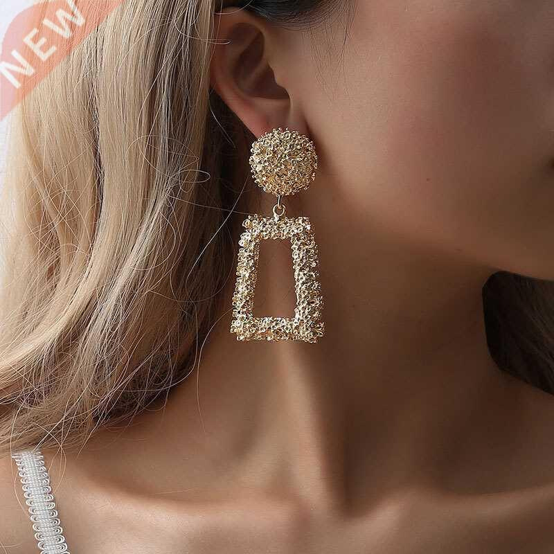 2019 Vintage Earrings Large for Women Statement Earrings Geo
