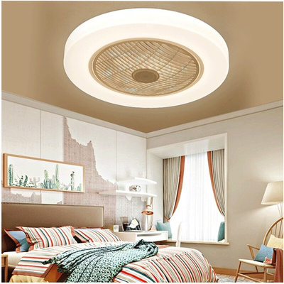 white 58cm modern led ceiling fan lamps with lights remote c