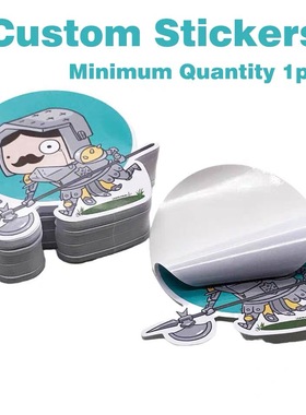 Custom Stickers With Logo Name Waterproof Transparen PVC Die