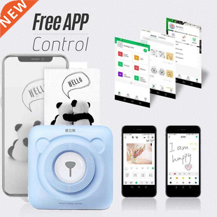 Peripage A6 Mini Photo Printer Small Pocket Inkless Bluetoot