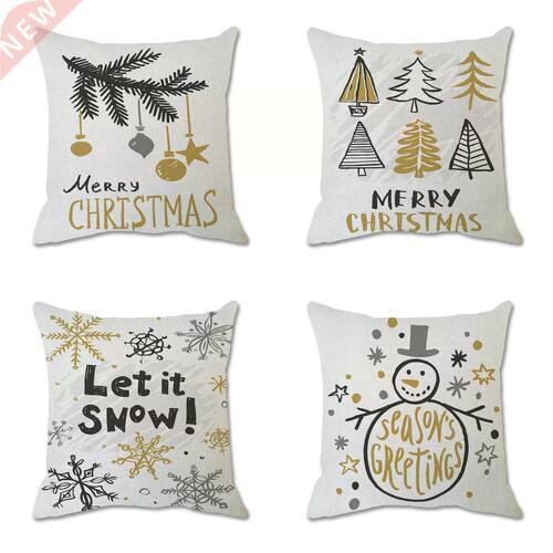 Merry Christmas Pillow Covers, Wm Style Ctoon Print