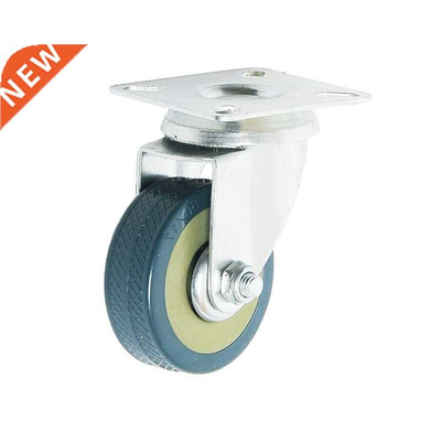 2-4 inch Universal Mute casters with brake gray Heavy Duty 5