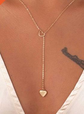 New Fashion rendy Jewelry Copper Heart Chain Link Necklace G