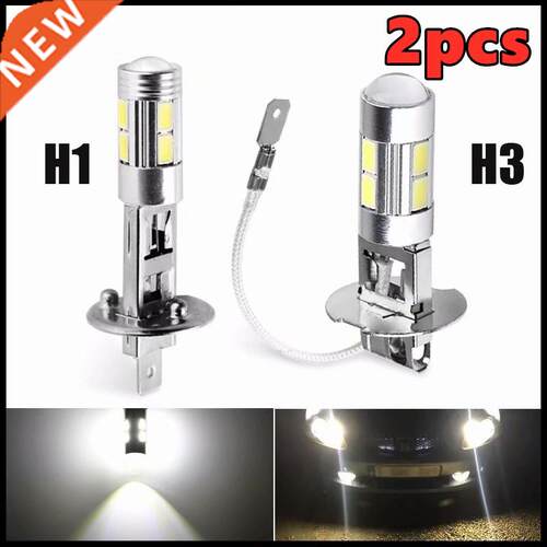 1/2Pcs H1 H3 LED Bulbs 6000K White Super Bright High Power 1