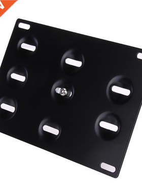Front Bumper Tow Hook Lcense Plate Mountng Bracket Holder