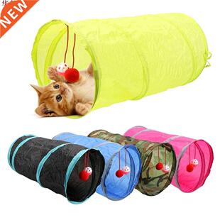Funny Pet Cat Tunnel Foldable Storage 7 Color Kitten Toys 2