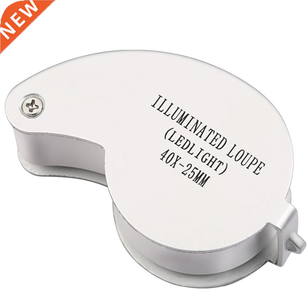 40X Folding Magnifier Loupe Illuminated Magnifier Magnifying