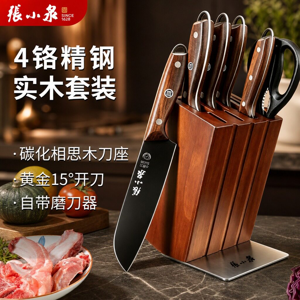 张小泉刀具套装组合高级抗菌新款