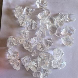 高白透明玻璃块玻璃石香薰机白水晶石扩香石装饰室内鱼缸造景石