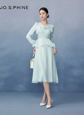 朗姿/MOJO AVENUE莫佐设计感轻礼服连衣裙2025年早春新款优雅收腰