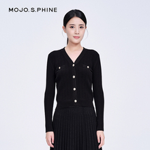 针织开衫 新品 女装 MOJO莫佐秋季