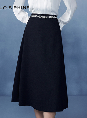 【舒心】MOJO AVENUE莫佐复古立体剪裁A字裙2025年新款遮肉显瘦百