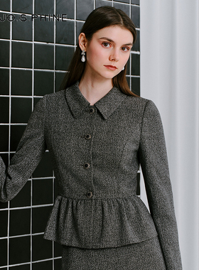 【舒心】MOJO AVENUE莫佐2025秋冬新品静奢风粗花呢西装半裙女高