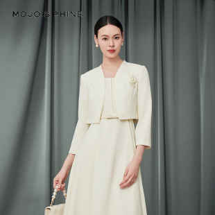 立领西装 MOJO莫佐2025秋新款 短外套女优雅名媛气质短上衣朗姿集团
