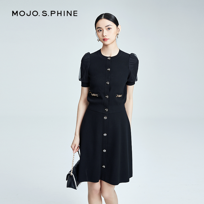 MOJO优雅拼接高级设计感短外套