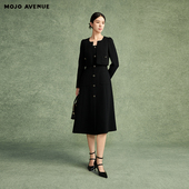 AVENUE莫佐名媛千金风连衣裙2024年秋冬新款 朗姿 MOJO 轻奢